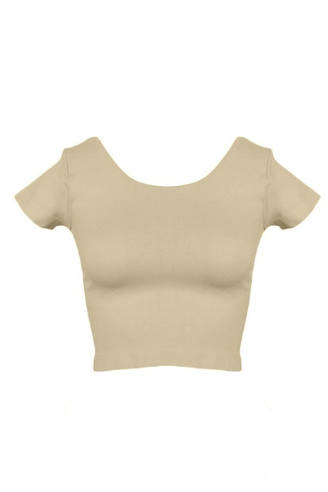 In The Nude Cropped Tee - Septembers Love Shop